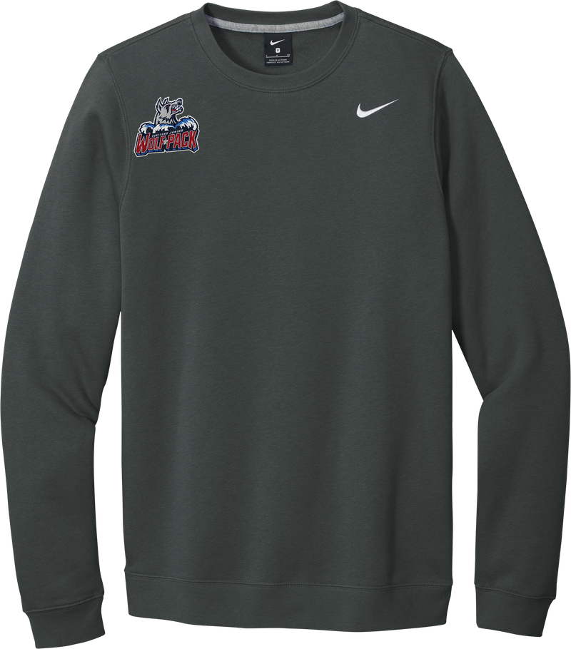 Hartford Jr. Wolfpack Nike Club Fleece Crew