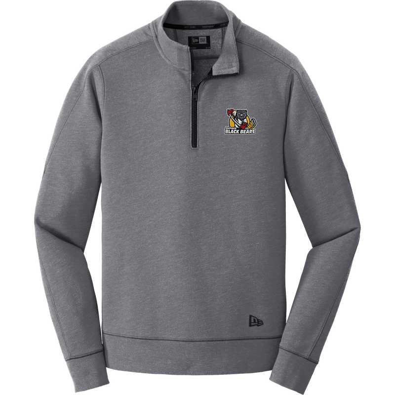 Dupage Black Bears New Era Tri-Blend Fleece 1/4-Zip Pullover