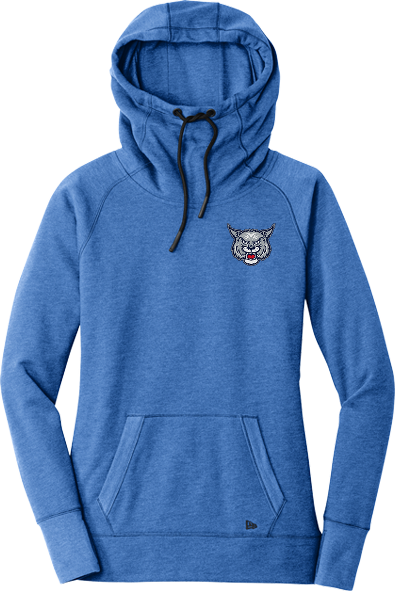 CT Bobcats New Era Ladies Tri-Blend Fleece Pullover Hoodie