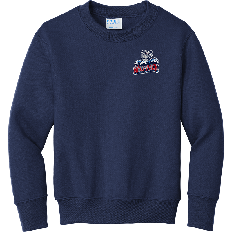 CT Wolfpack South Youth Core Fleece Crewneck Sweatshirt