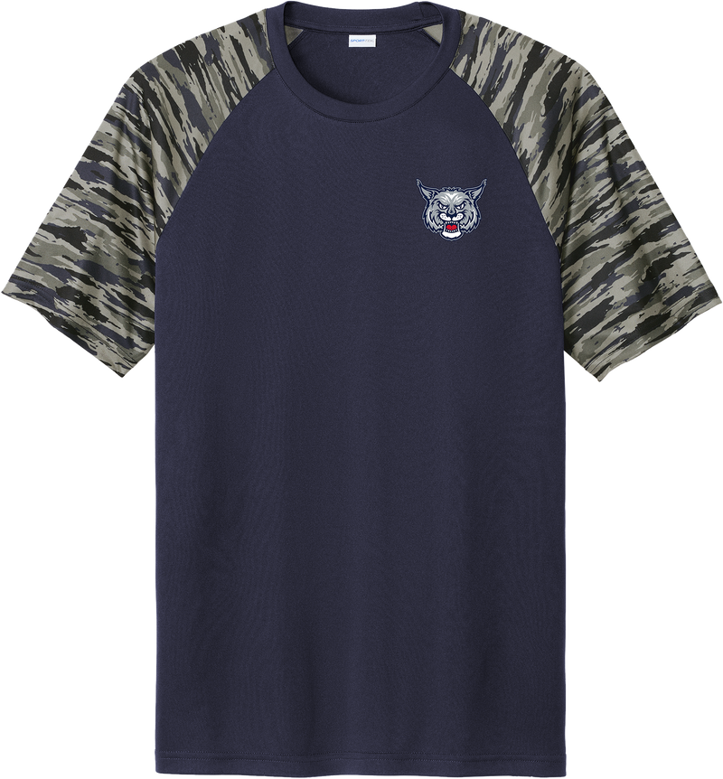 CT Bobcats Drift Camo Colorblock Tee