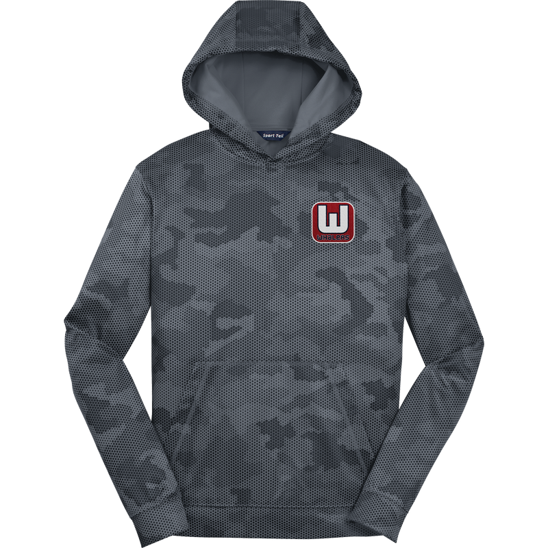 CT Whalers Tier 1 Youth Sport-Wick CamoHex Fleece Hooded Pullover